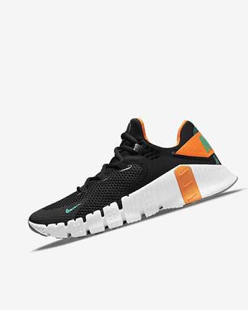 Nike Free Metcon 4 Negros Naranjas Blancos Turquesa | MX 5334